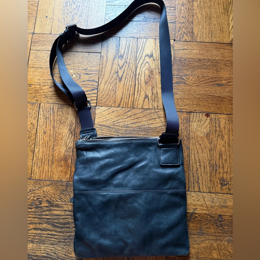 Margot Dark Leather Crossbody Bag